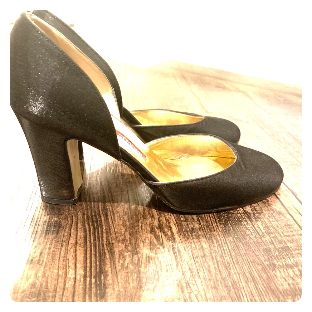 Walter Stieger EUC sparkly satin heels